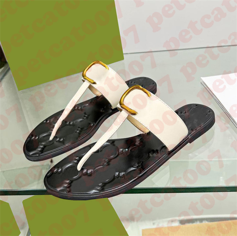 

Womens Designer Slippers Flip Flops Fashion Flat Shoes With Letters Metal Logo High End Sandals Much Styles