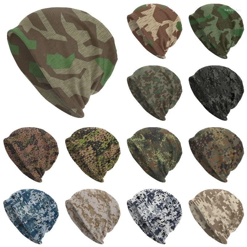

Berets Splittertarn Camouflage Splinter Camo Skullies Beanies Caps Unisex Winter Warm Knitted Hat Adult Germany Military Bonnet Hats, 21