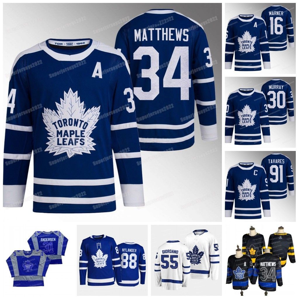 

CUSTOM College wear 34 Auston Matthews 2022-23 Reverse RetroMaple Leafs Jersey Mitchell Marner Matt Murray William Nylander John Tavares Mor, Third jersey mens s-3xl