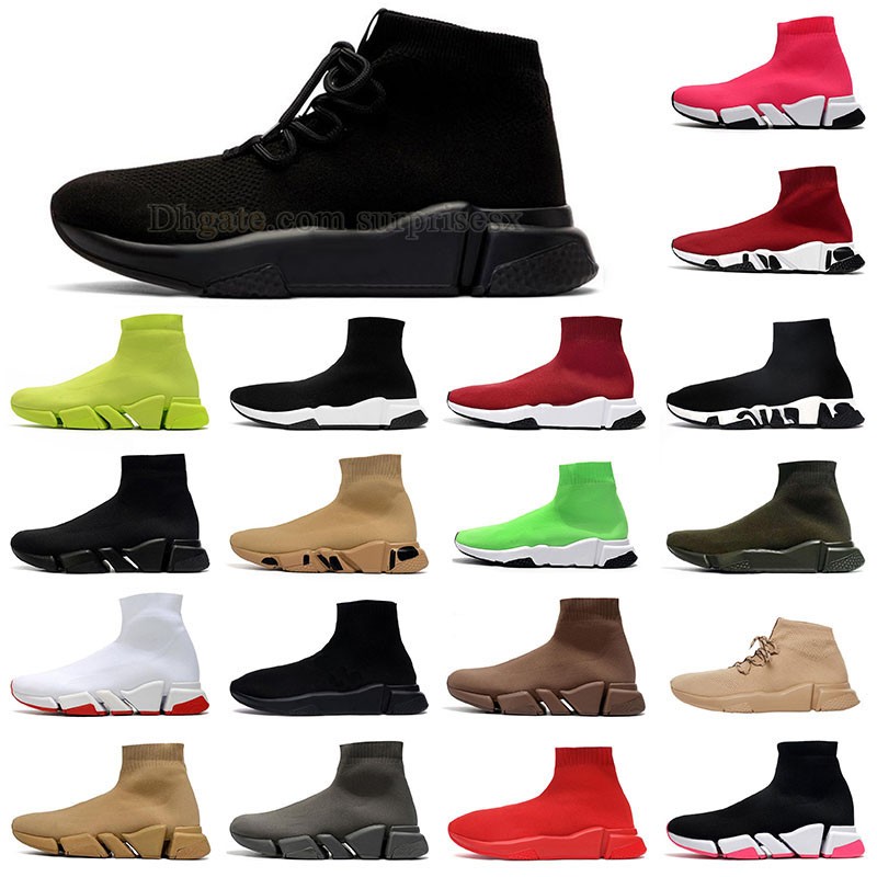 

Luxury mens womes boots designer sock shoes triple black and white beige ankle booties outdoor walking jogging platforms knit shoe sports sneakers booties man woman, 42 36-39
