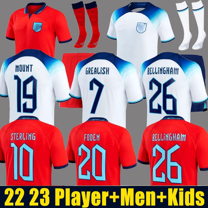 

CUSTOM 2022 MEAD Angleterre soccer jersey KANE STERLING RASHFORD SANCHO GREALISH MOUNT FODEN eNGLanDS football shirt BELLINGHAM men kids uni