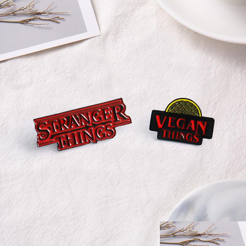 

Pins Brooches Stranger Things Enamel Pins Tv Series Eleven Brooch Friends Dont Lie Badge Denim Shirt Lapel Pin Gothic Jewelry Gift F Dhdmi