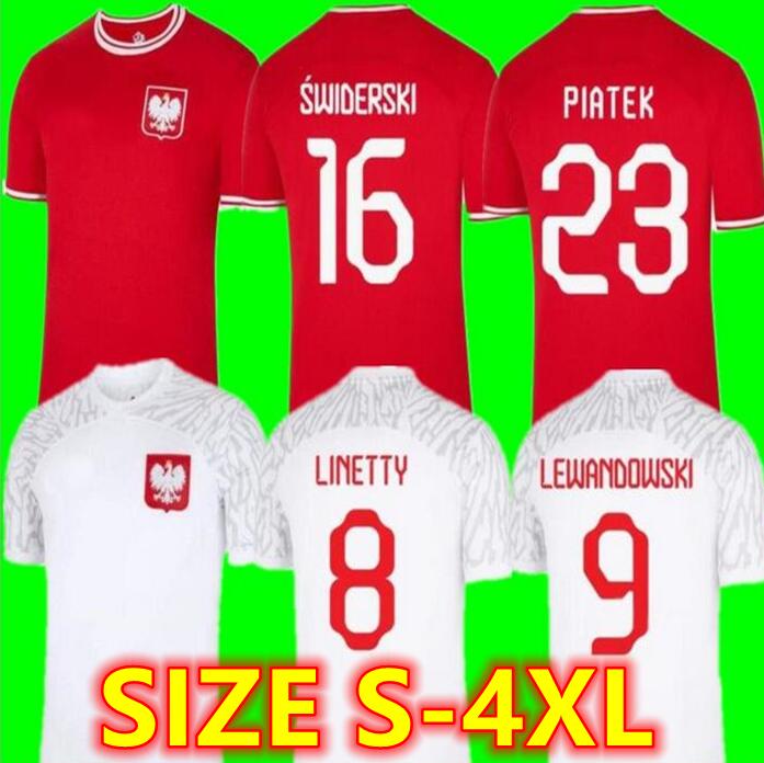 

Poland Soccer Jerseys LEWANDOWSKI national team jersey 2022 World Cup MILIK PISZCZEK PIATEK GROSICKI KRYCHOWIAK ZIELINSKI BLASZCZYKOWSKI football shirts 3XL, 22/23