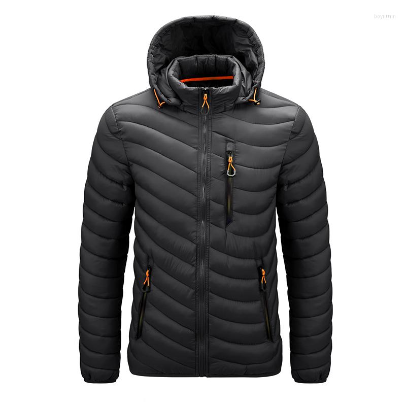 

Men's Down Warm Jacket Men Windbreaker 2022 Latest Spring Autumn Hooded Soft Parkas Men's Fashion Casual High Quality Coat Male, Blue