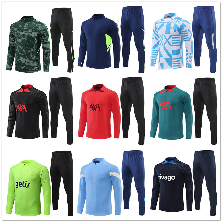 

22 23 mens and kids soccer tracksuit jersey 2022 2023 shirt football tracksuits jerseys training jacket chandal futbol survetement foot maillot de