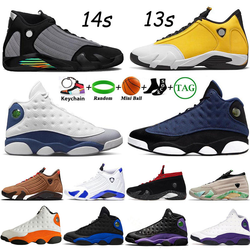 

2022 Mens Basketball Shoes Jumpman High OG 14 14s Particle Grey Ginger Aleali May Fortune Winterized Brown black toe 13 13s French Blue Court Purple Sneakers Trainers, 12