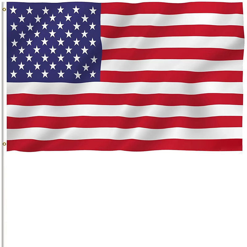 

3x5 Ft Design Double Sides USA Flag America Banner Pennon Vivid Color Fade Resistant UV Protection 90x150cm Durable In Celebration Parade With Brass Grommets