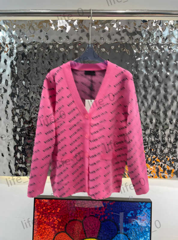 

Brand Womens Sweaters Casual Joker Cardigans Full Body Letter Logo Printed Knitwears Single Button V-neck Sweater Warm Fashion Designer Woman Cardigan 1970, 13