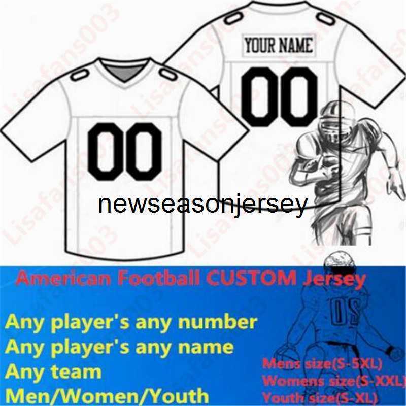 

American Football CUSTOM Jersey All 32 Team Customized Any Name Number Size S-6XL Mix Order Men Women Youth Kids Stitched, Navy