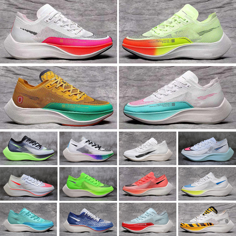 Arrivée zomx voporfly Next% chaussures extérieures néon rawdacy mens womens be tween ekiden bright mango entraîners sneakers