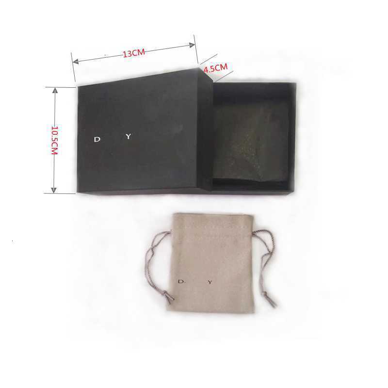 Bag Fashion Bracelets Jewelry Designer DY Boxes Necklace Black Set Large Box Bracelet Bags Men Women Style Gifts True Microfiber Bundle Pocket WQ-image-930504673