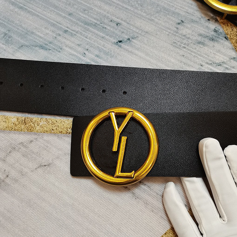 

Luxury Designer belts extra wide 7cm belt for women designer classic solid color gold letters of buckle men width beltss 7 Styles size 95-120cm good cool, Width 7 cm