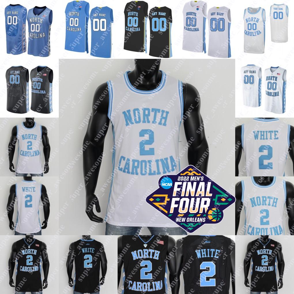 

College wear 2022 Final Four UNC North Carolina Tar Heels Basketball Jersey Caleb Love Armando Bacot Brady Manek R.J. Davis Kerwin Walton Da, Black new