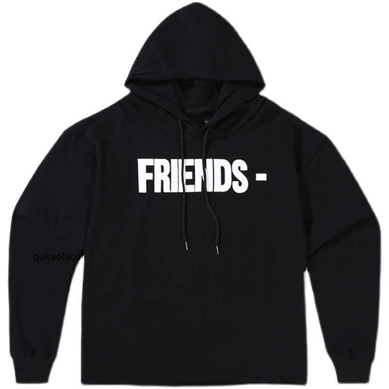 

Men' Hoodies & hooded Street fashion sweater friends letter large print loose hip hop Hoodie men' and women' coat jackets coats, White