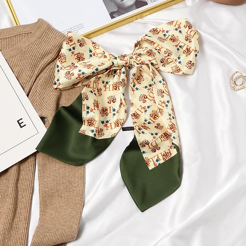 

Scarves All-Match Small Scarf Floral Letter Plaid Patchwork Print Fashion Female Hair Band Decorate Neckchief Tie Wholesale