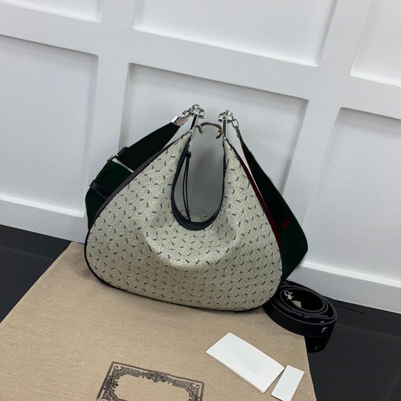 

7A Quality shoulder Handbag Hobo TOTE Crescent Bags Women Clutch Underarm Bag Purse totes Crossbody womens Shoulder Handbags, Box