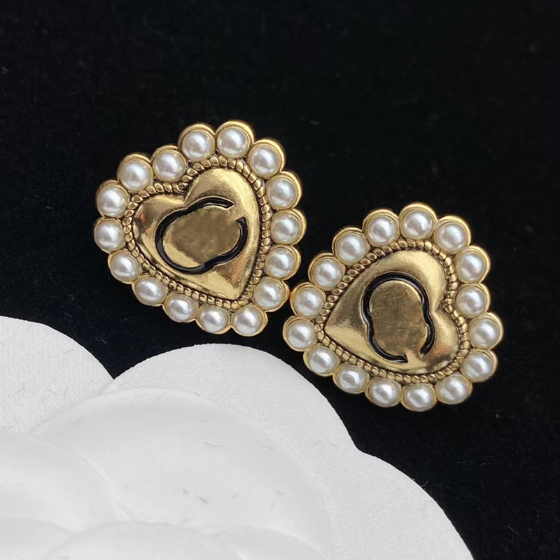 

Designer Fashion Earrings Trend Womens Circle Pearl Earring Explosive Stylish All Match Earrings Vintage Premium Earring D22110302JX