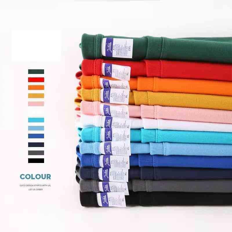 

High qualiy 230 gsm shir unisex shir shor 100% coon ee Big Blank heavy weigh men women summer shirt, White