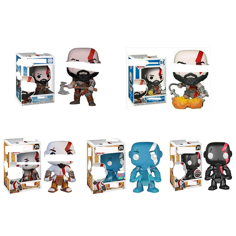 

new figures funko pop god of war Kratos more different styles figure model, Multicolor