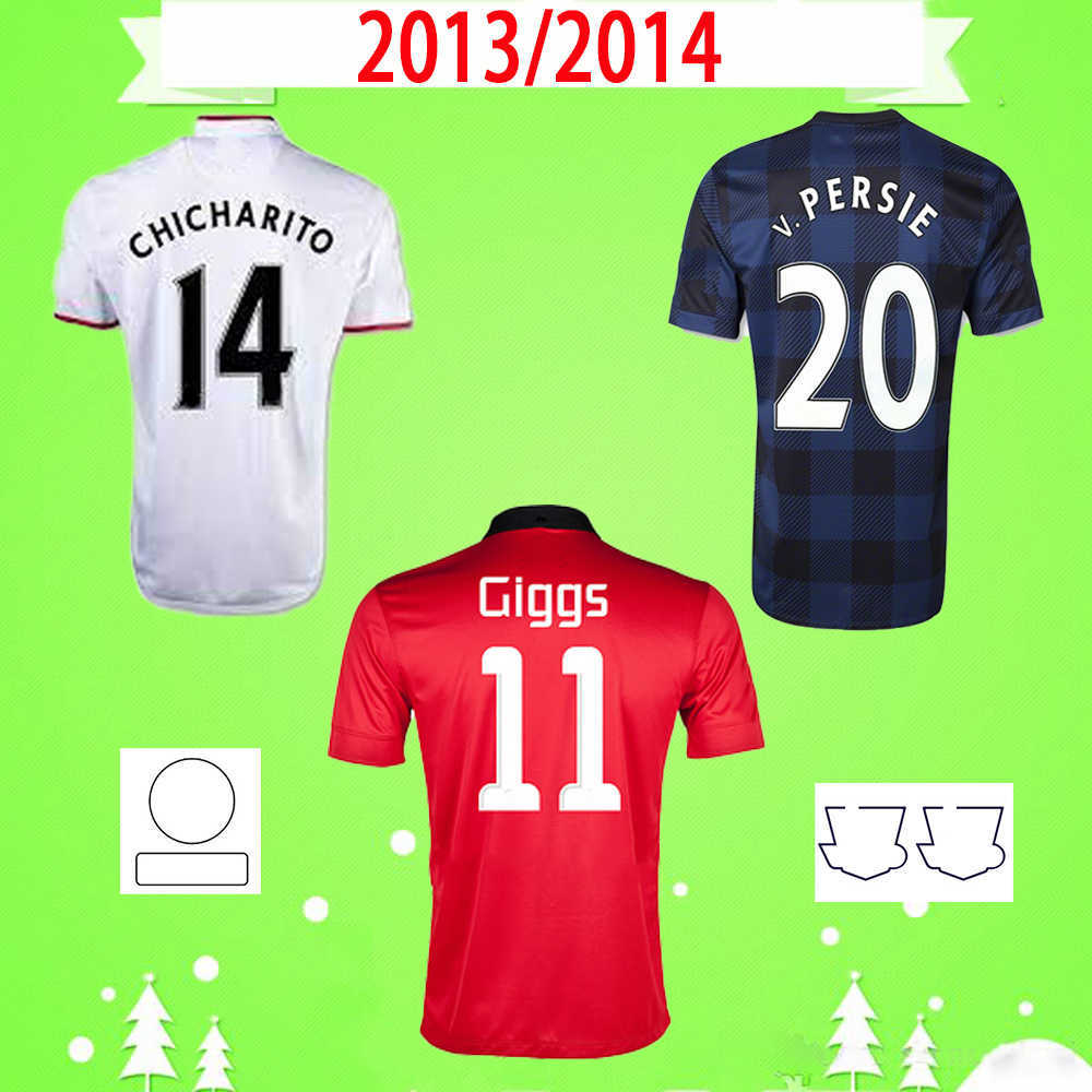 

Manchester 2013 2014 RETRO soccer jerseys v.PERSIE ROONEY GIGGS MAN UTD vintage 13 14 football shirts NANI CHICHARITO UNITED WHTK KAGAWA DE