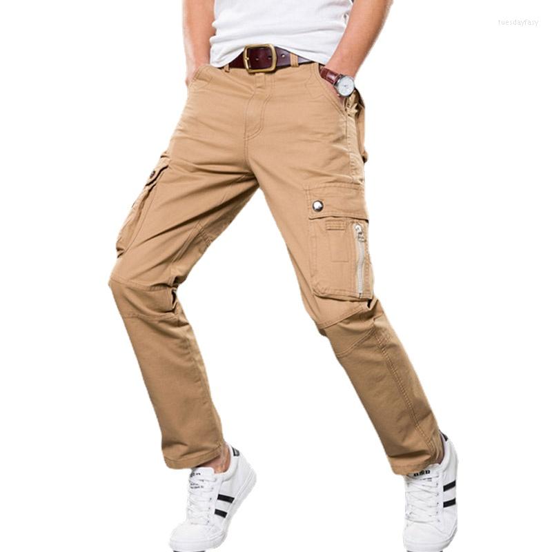 

Men's Pants Side Zipper Pockets Cargo Harem Joggers Men Multi Tactical Casual Streetwear Sweatpant Trousers Male Straight Pant, Grass green