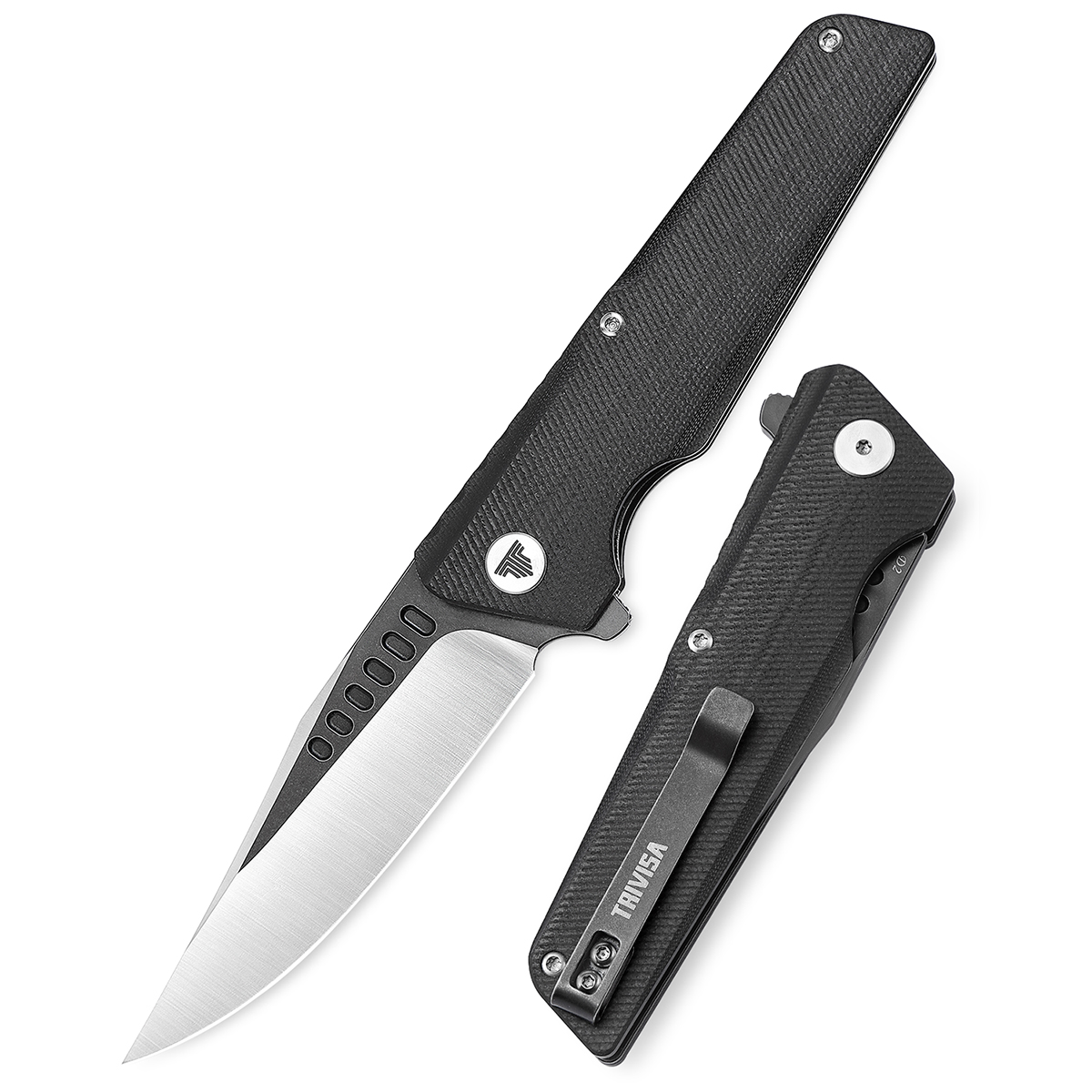 Tactical Knives with Pocket Clip - D2 Steel Blade G10 Handle Outdoor Camping Hunting Practical Folding knife EDC Tool-image-814857186