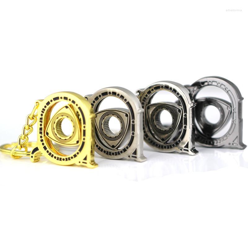 

Keychains Automatic Rotating Rotor Engine Model Car Key Ring
