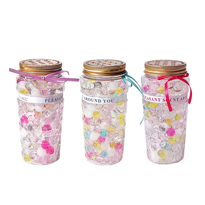 

Natural Incense Solid Fragrance Aroma Bottle Home Car Air Freshener Beads Room Deodorant Decorations