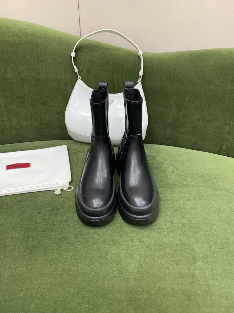 

Fashion Ladies Ribbon Decorated Leathers Martin Boot Women Embroidered Leather Band Ankle Boots Top Designer Luxury woman Winter box Shoes size 35-40 -L0015, Picture color