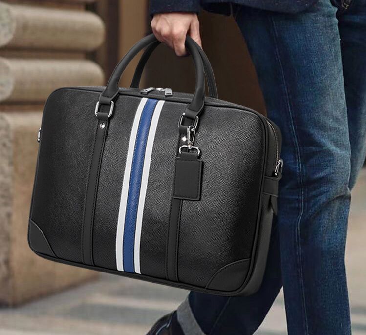 

New Men Shoulder Briefcase Designer Handbag Business Laptop Women Messenger Bags Nameplates Totes Men's Luggage Computer Handbags, Withlogo