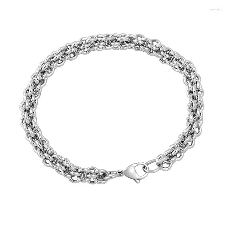 

Link Bracelets MJB0166 2022 Design For Couples Stainless Steel Lover Jewelry Women Men Gifts