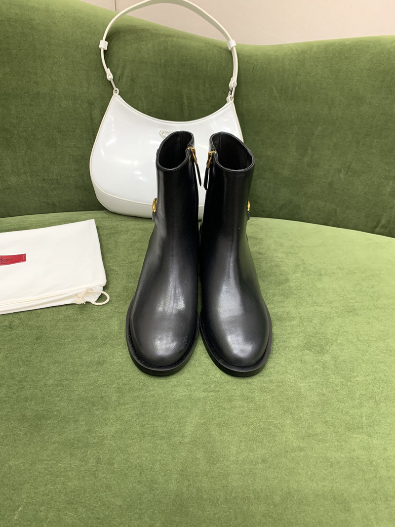 

Fashion Ladies Ribbon Decorated Leathers Martin Boot Women Embroidered Leather Band Ankle Boots Top Designer Luxury woman Winter box Shoes size 35-40 -L0014, Picture color