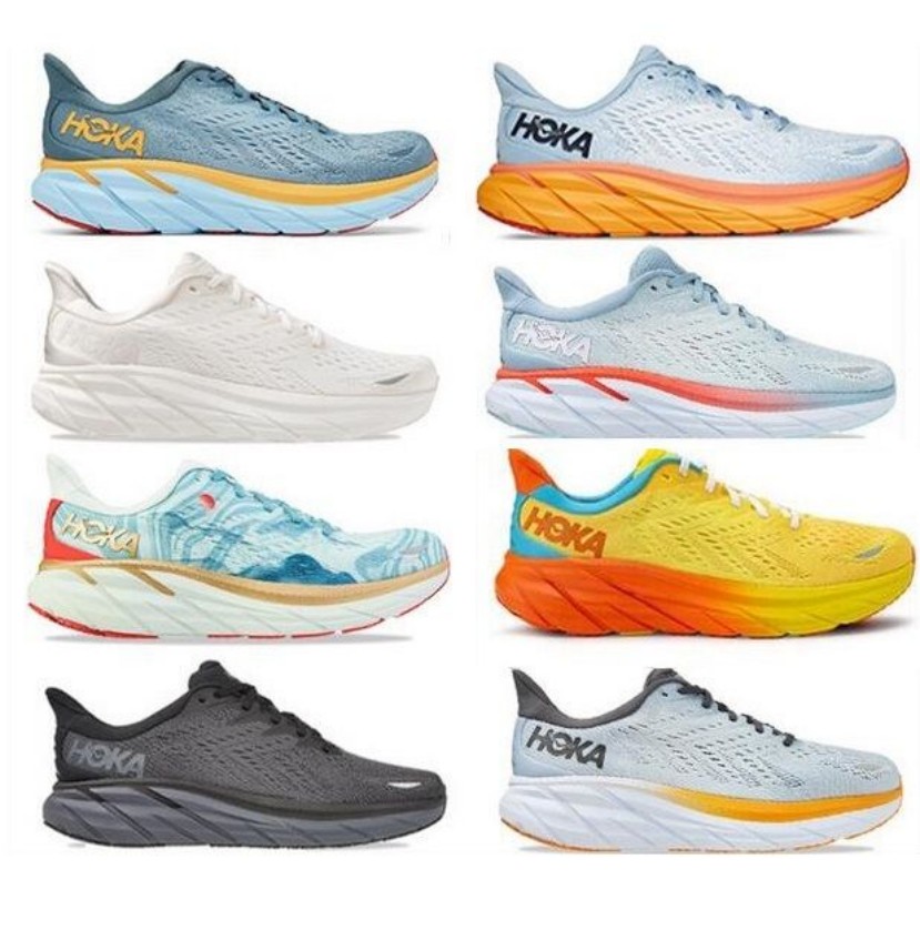 

TOP HOKA ONE one men women casual shoes designer Clifton 8 Running Shoe yakuda local sports training Sneakers black white jogging fitness, Fill postage