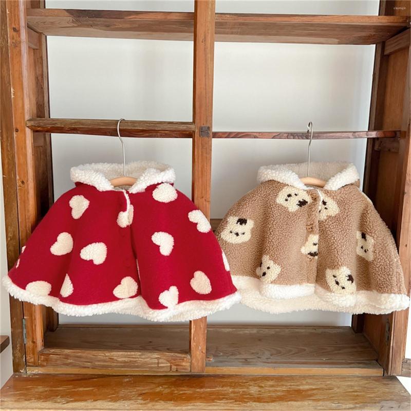 

Jackets Baby Toddler Boys Girls Wool Blend Winter Hooded Outerwear Capes Poncho Coat, Khaki
