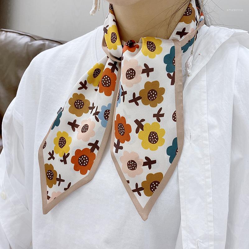 

Scarves &Dolphin Women Sharp Corner Wide Scarf Pear Strawberry French Romance Chiffon Silky Headbands Bandana Hair Ribbon Bag Tie