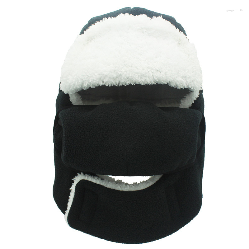 

Bandanas Men Women Russian Winter Bomber Hat Faux Fur Trapper Earflaps Warm Cap For Snow