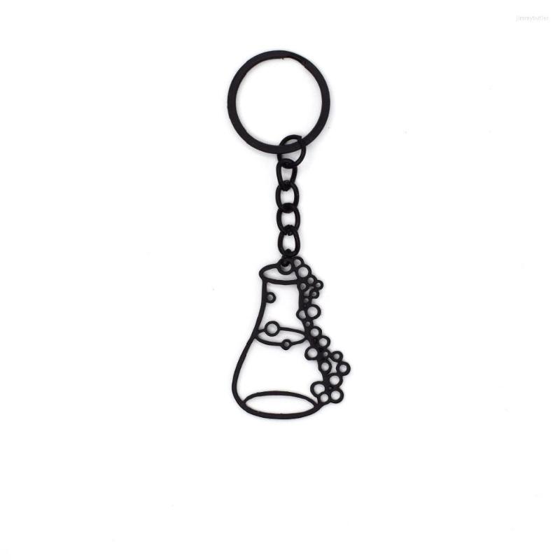 

Keychains Trendy Erlenmeyer Flask Key Chains Potion Bottle Chemistry Laboratory Graduation Gift Conical Jewellery