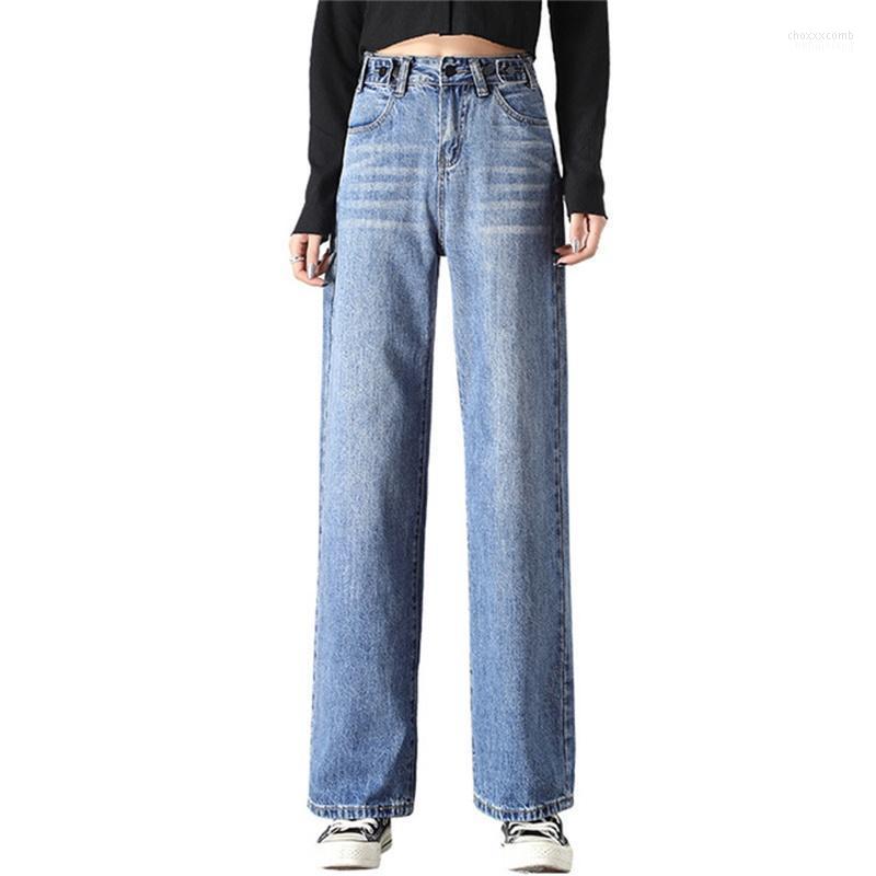 

Women's Jeans Women's Spring 2022 High Waist Straight Loose Casual Pants, Blue