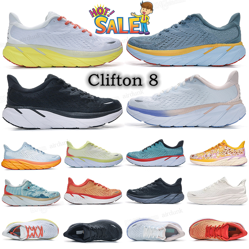 

HOKA ONE Clifton 8 Running shoes Women Men Athletic Shoe Shock Absorbing Road Fashion Mens Womens Sneakers highway climbing 2022 online Size, Bondi 8 #6