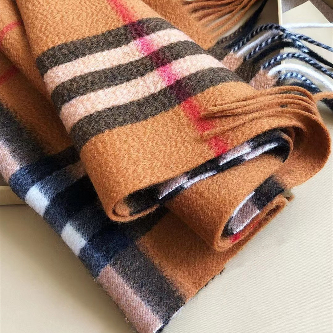 

scarf designer scarf mens winter scarfs woman Cashmere soft thick fashion luxury Scarves Classic Check Big Plaid Shawls Medium Length Versatile Warm neckerchiefs
