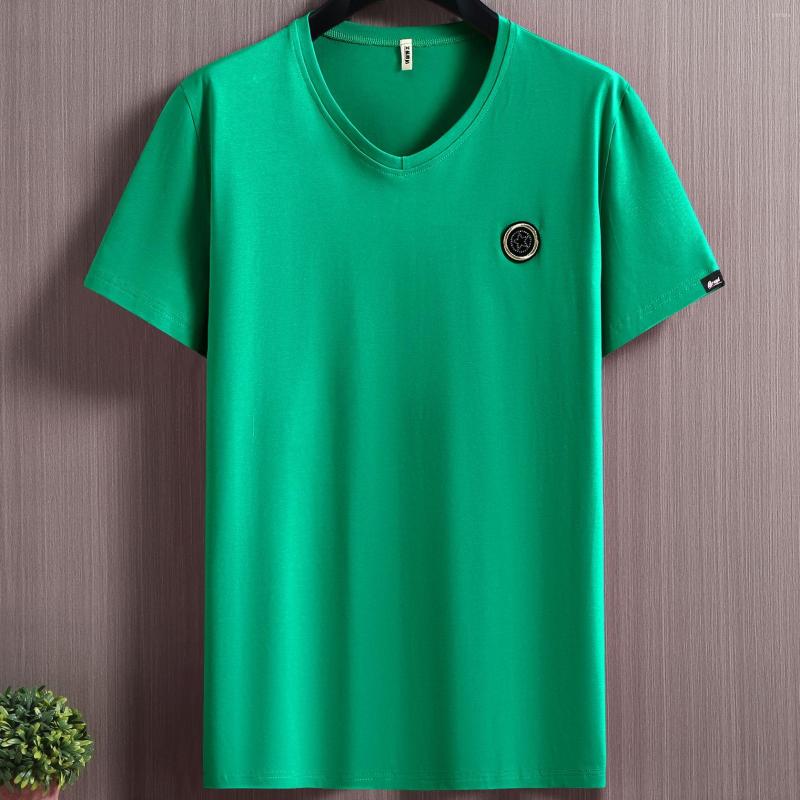 

Men's T Shirts Summer Youth Men's Short-sleeved T-shirt Plus Size Printing Lycra Cotton Loose, Black