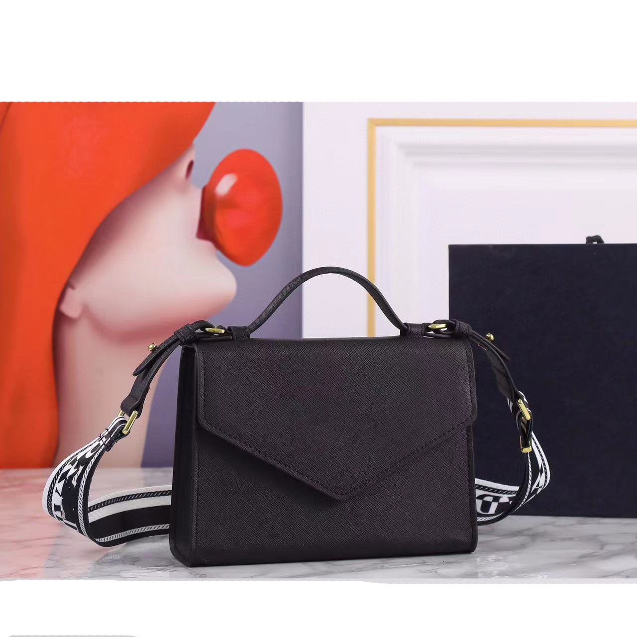 

5A Classic original luxury designer bag shoulder bags leather handbags ladies fashion crossbodys totes bag purse wallet Free package, White size:21x14x5cm