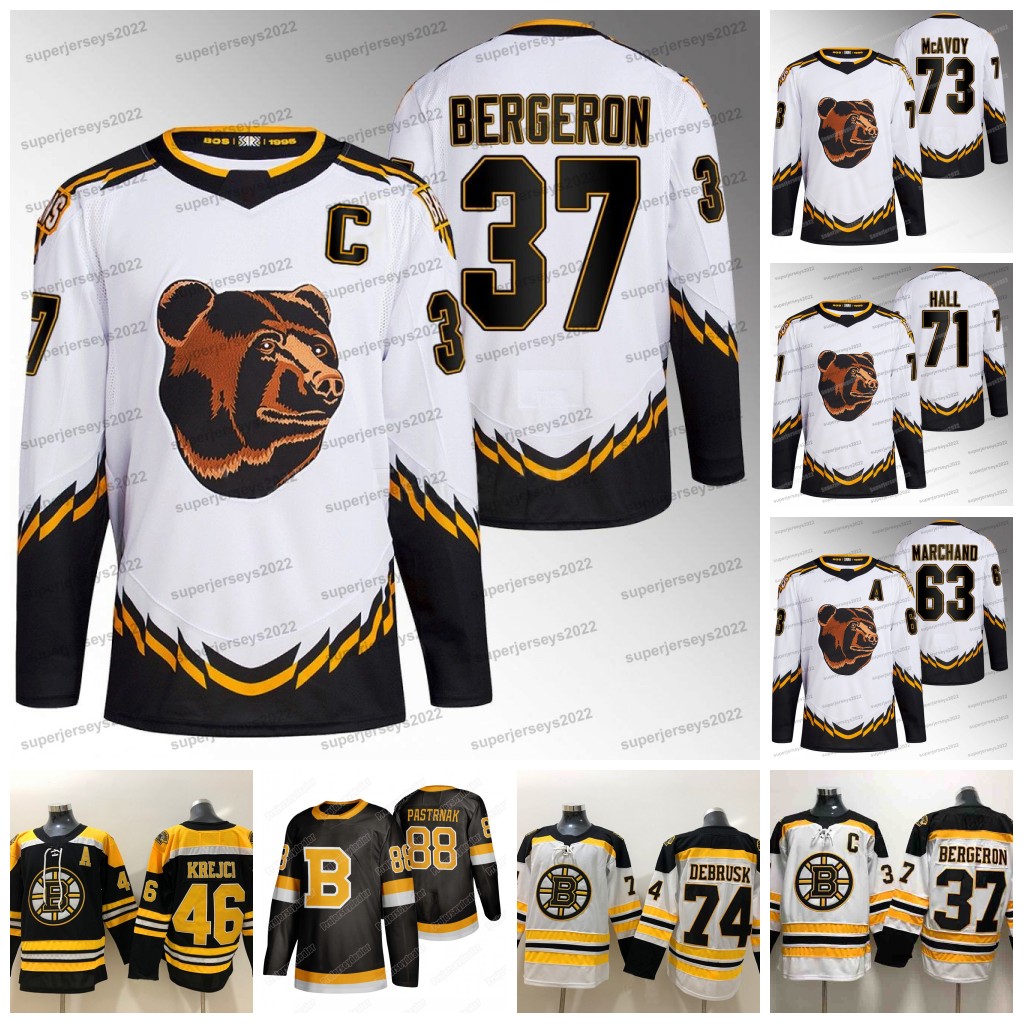 

88 David Pastrnak Bruins 2022-23 Reverse Retro Jersey Patrice Bergeron Charlie McAvoy Brad Marchand David Krejci Bobby Orr Hampus Lindholm Jake DeBrusk, Away jersey men: size s-3xl