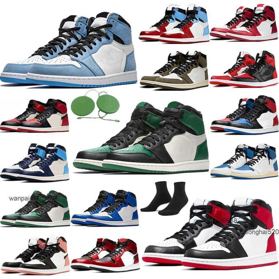 

2023 Jumpman 1 1s basketball shoes for men Black Bred Toe Sneakers Fearless Banned OG Shadow Royal WMNS UNC Blue Top 3 2.0 chicago trainer og designer shoes, # 13
