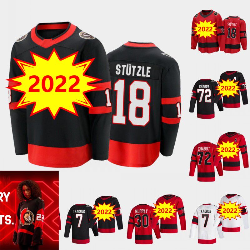 

CUSTOM CUSTOM #18 Tim Stutzle Reverse Retro Jersey Senators 28 Claude Giroux 12 Alex DeBrincat 7 Brady Tkachuk 72 Thomas Chabot 31 Anton For, Mens red s-xxxl