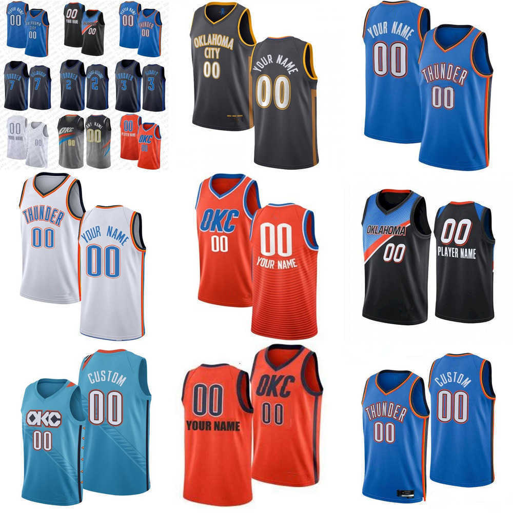 

Men Women Youth Oklahoma''City Thunder''Custom 2 Shai Gilgeous-Alexander 5 Luguentz Dort 3 Josh Giddey 23 Tre Mann 7 Chet Holmgren Basketball Jerseys, Colour