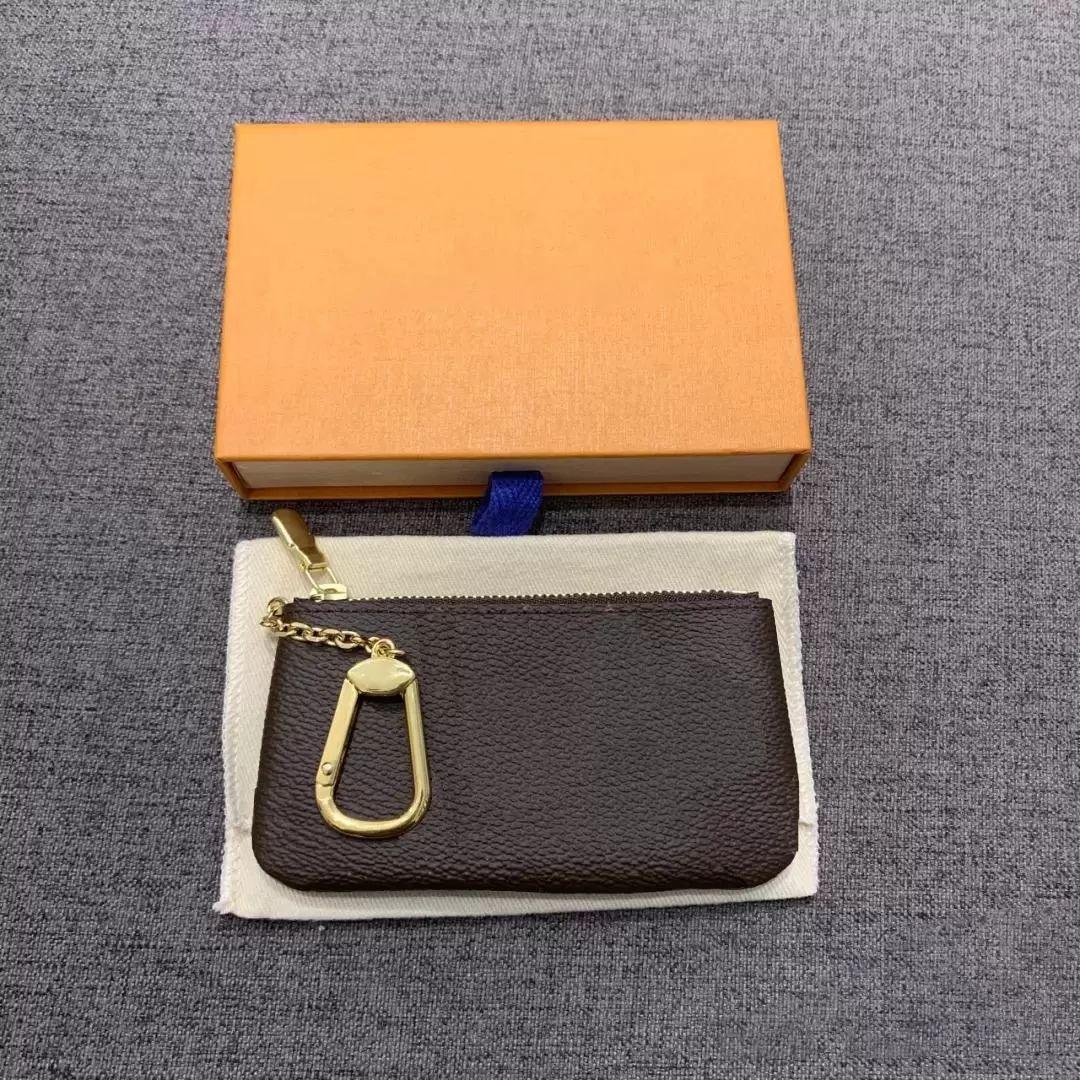 

High quality Genuine Leather louiseitys viutonity Coin Purse Luxury design Portable KEY P0UCH wallet classic Men women Chain bag With dust bag and box, No any