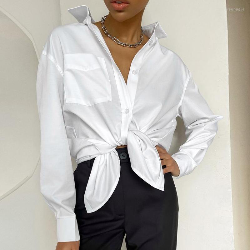 

Women' Blouses Professional White Shirt Women' 2022 Fall Long-sleeved Workplace All-match Temperament Fashion Tooling Wind Blouse