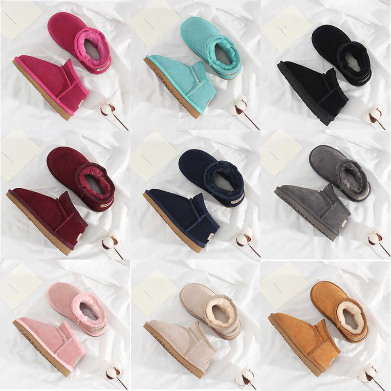 

ugglies boots Brand Children Shoes Girls wgg Boots on sale Australian Australia Winter Warm Ankle Toddler Boys Bot black pink Shoe Kids Snow Boot dnjs#, Red