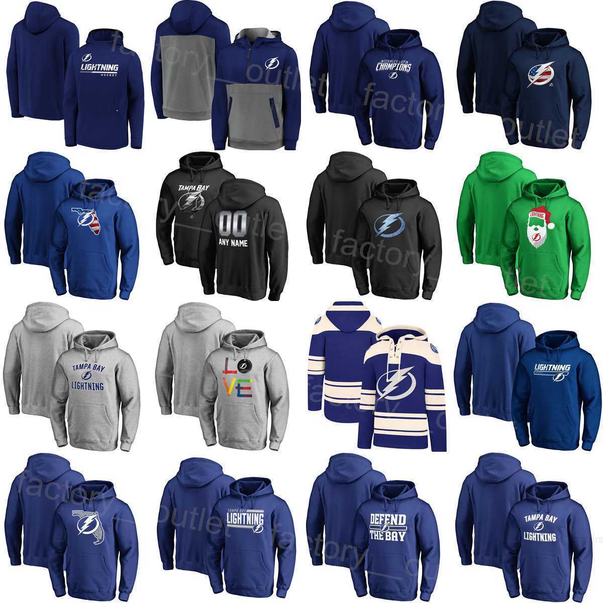 Tampa Bay Hockey Lightning 88 Andrei Vasilevskiy Hoody Jersey Jackets 17 Alex Killorn Hoodies 10 Corey Perry Hooded 79 Ross Colton Sweatshirts Pullo
